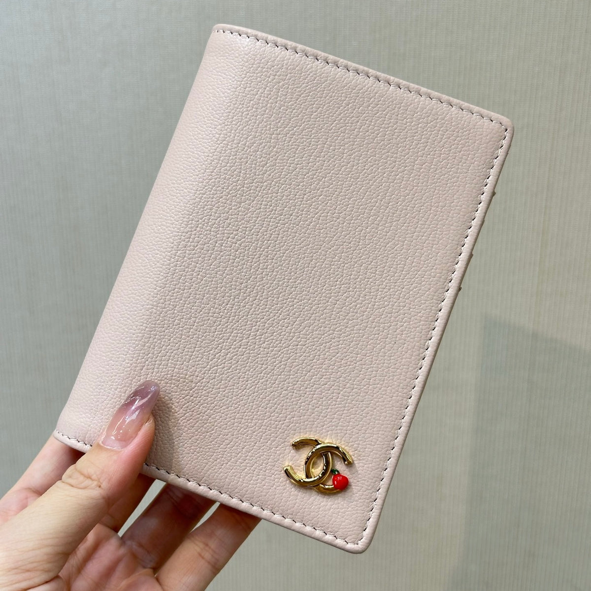Chanel Passport Holder in Grained Goatskin