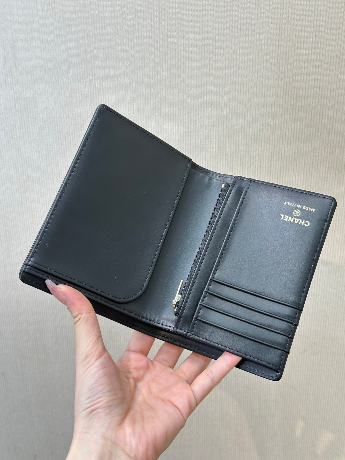 Chanel Passport Holder in Grained Goatskin
