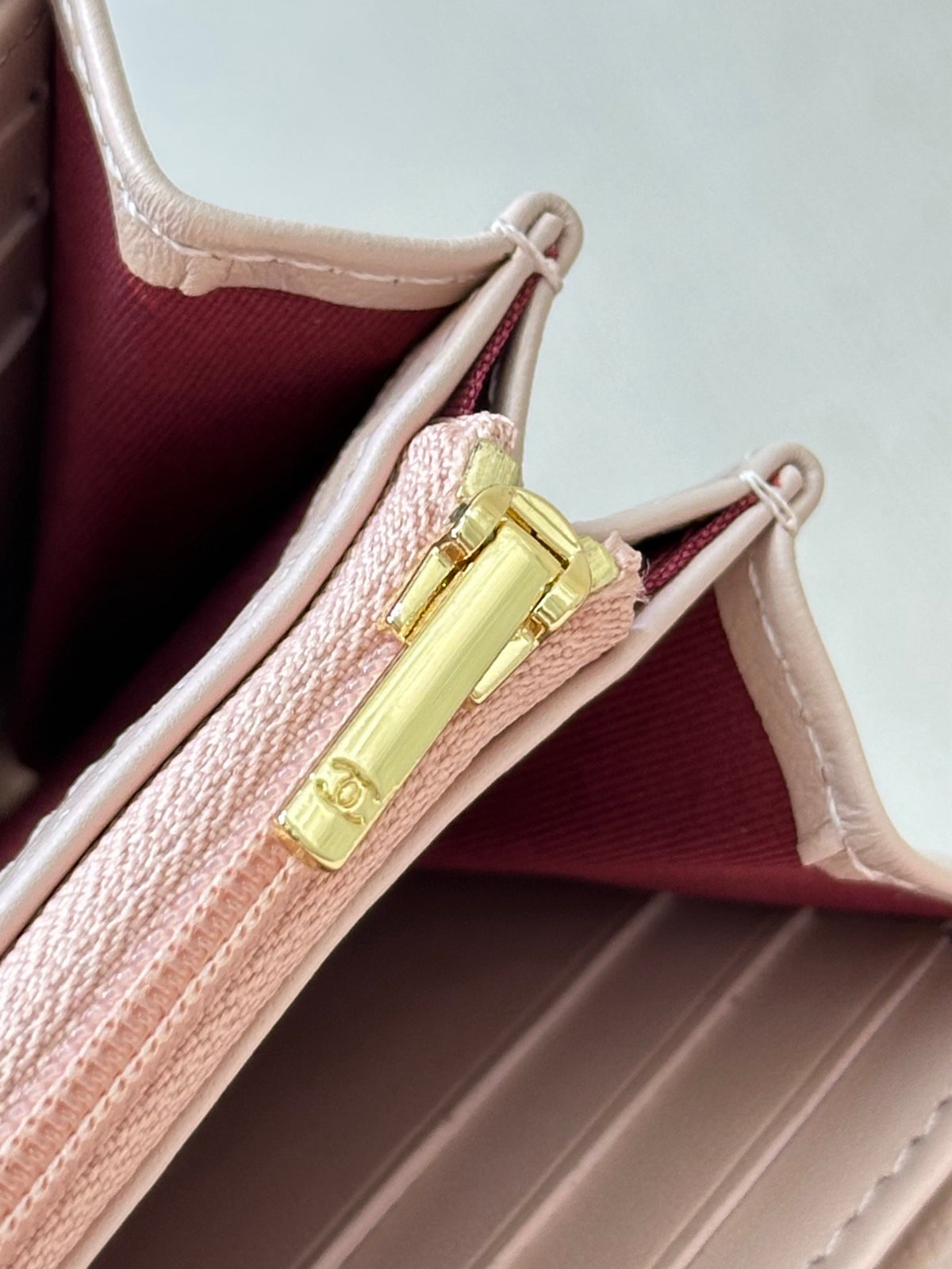 Chanel Long Flap Wallet in Grained Goatskin