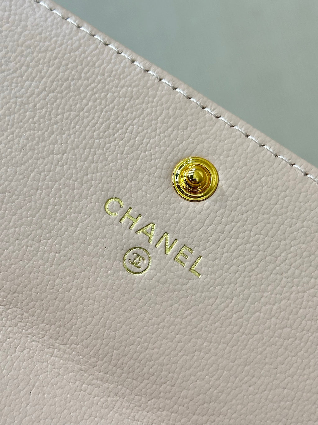Chanel Long Flap Wallet in Grained Goatskin