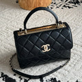 Chanel Flap Bag With Top Handle A92236