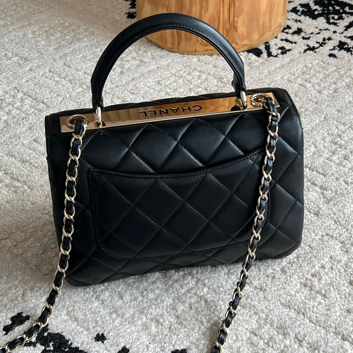 Chanel Flap Bag With Top Handle A92236