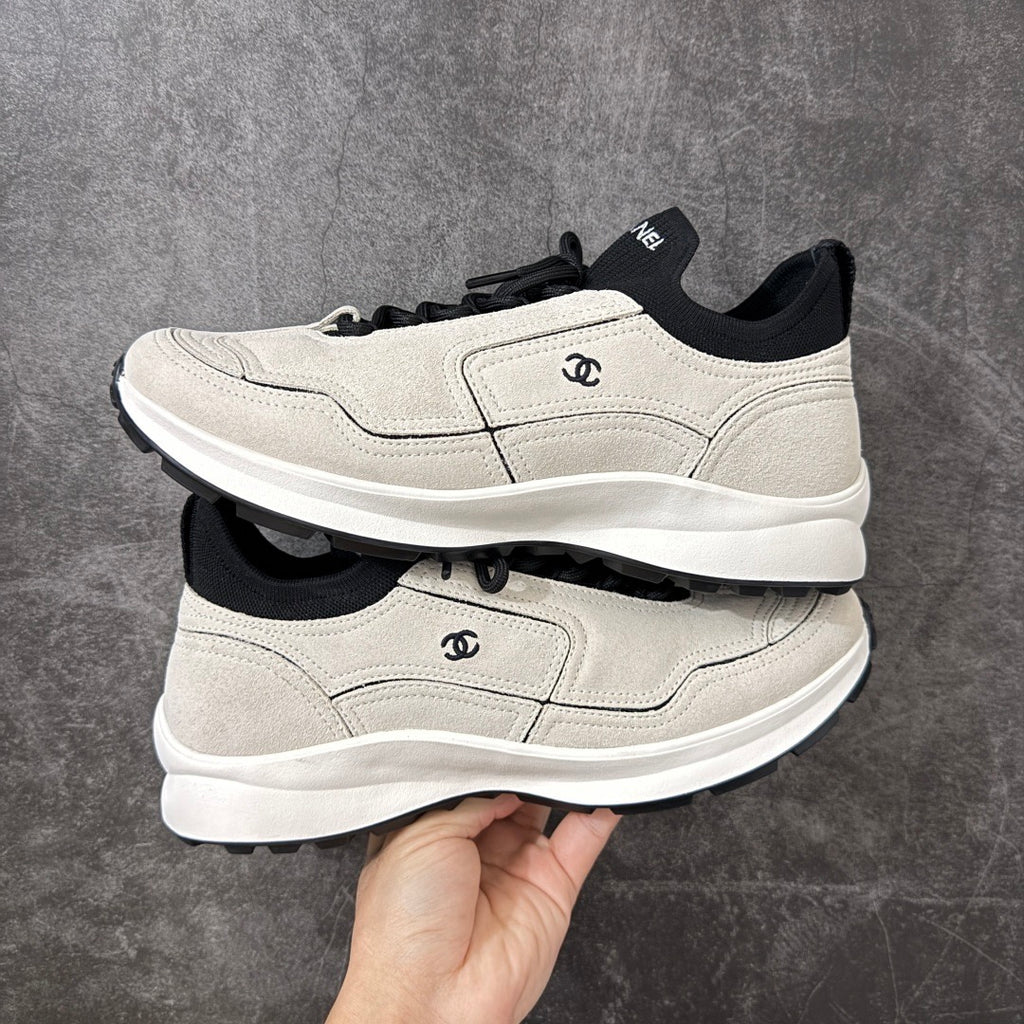 Chanel Trainer Sneaker in Calfskin & Mixed Fibers G47415