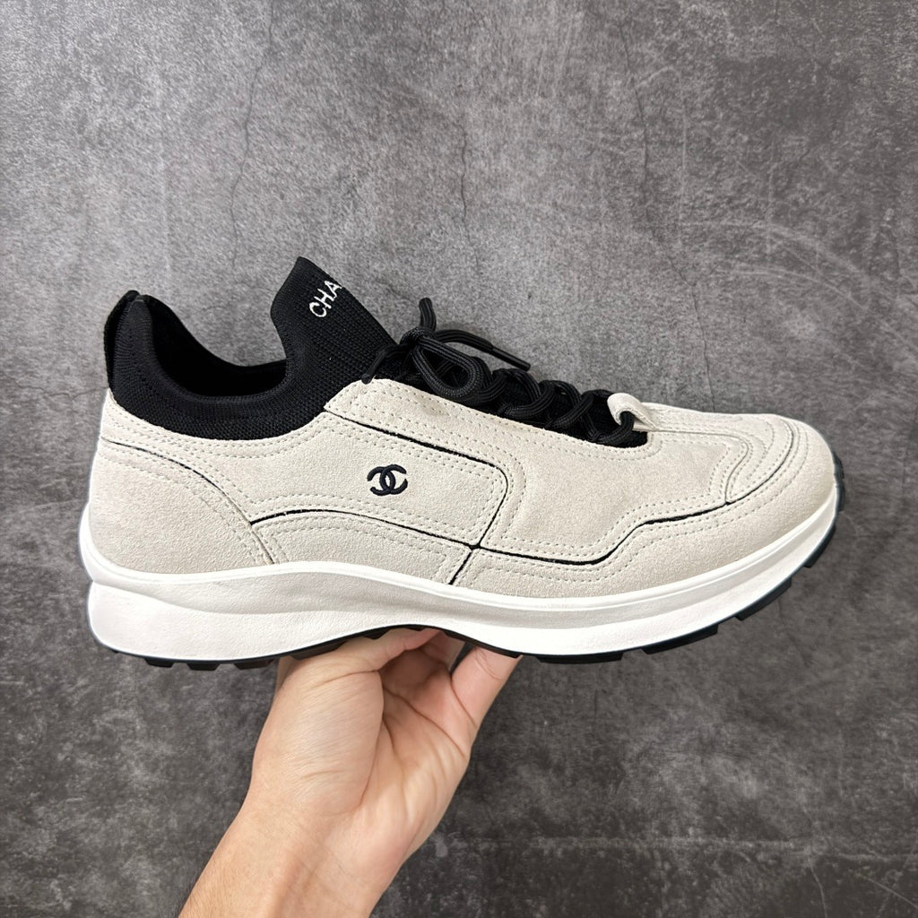 Chanel Trainer Sneaker in Calfskin & Mixed Fibers G47415