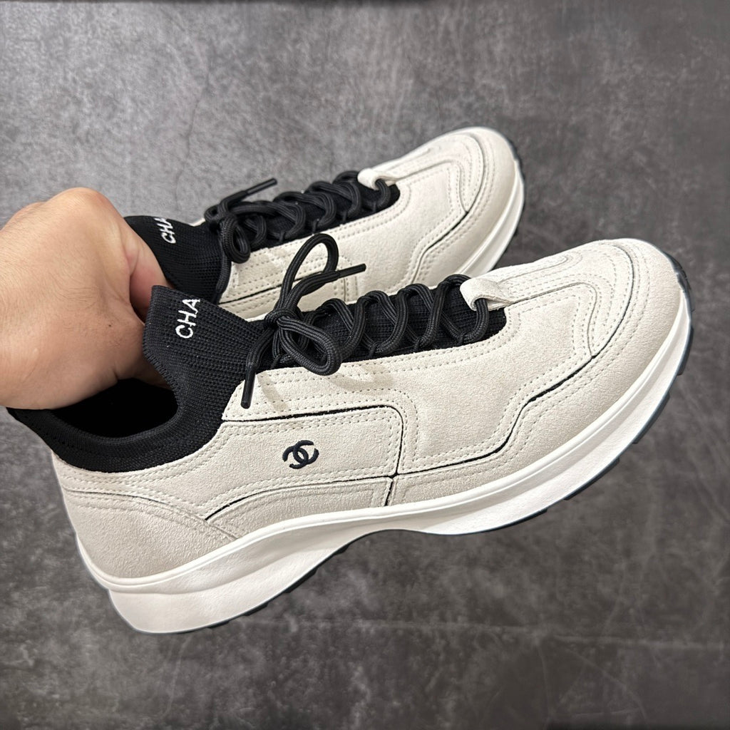 Chanel Trainer Sneaker in Calfskin & Mixed Fibers G47415