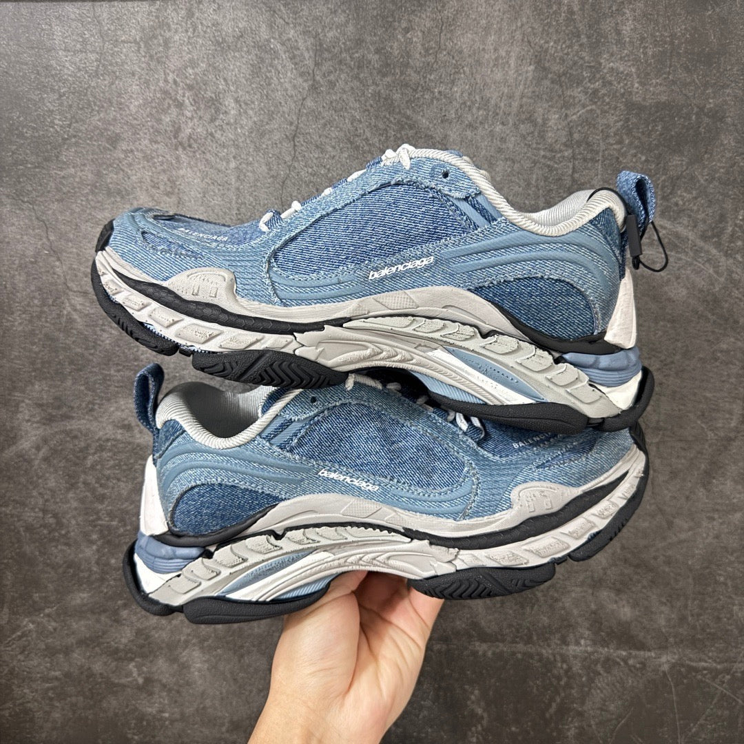 Balenciaga Triple S.2 Denim Sneaker In Blue