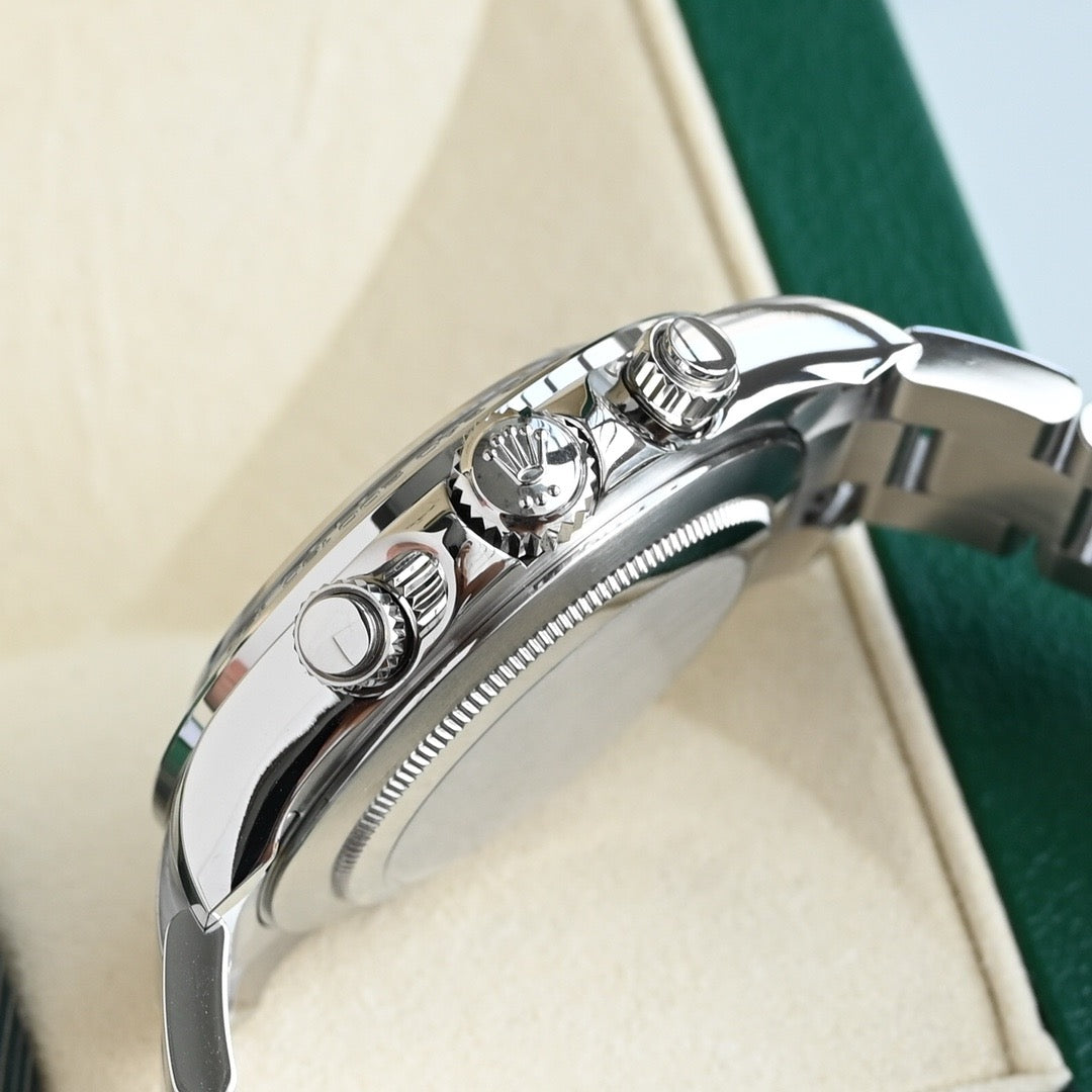 Rolex Daytona 126500LN-0002 40mm 904L Steel Black Diamond Baguette Dial