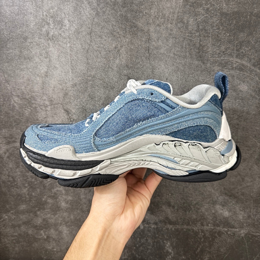 Balenciaga Triple S.2 Denim Sneaker In Blue
