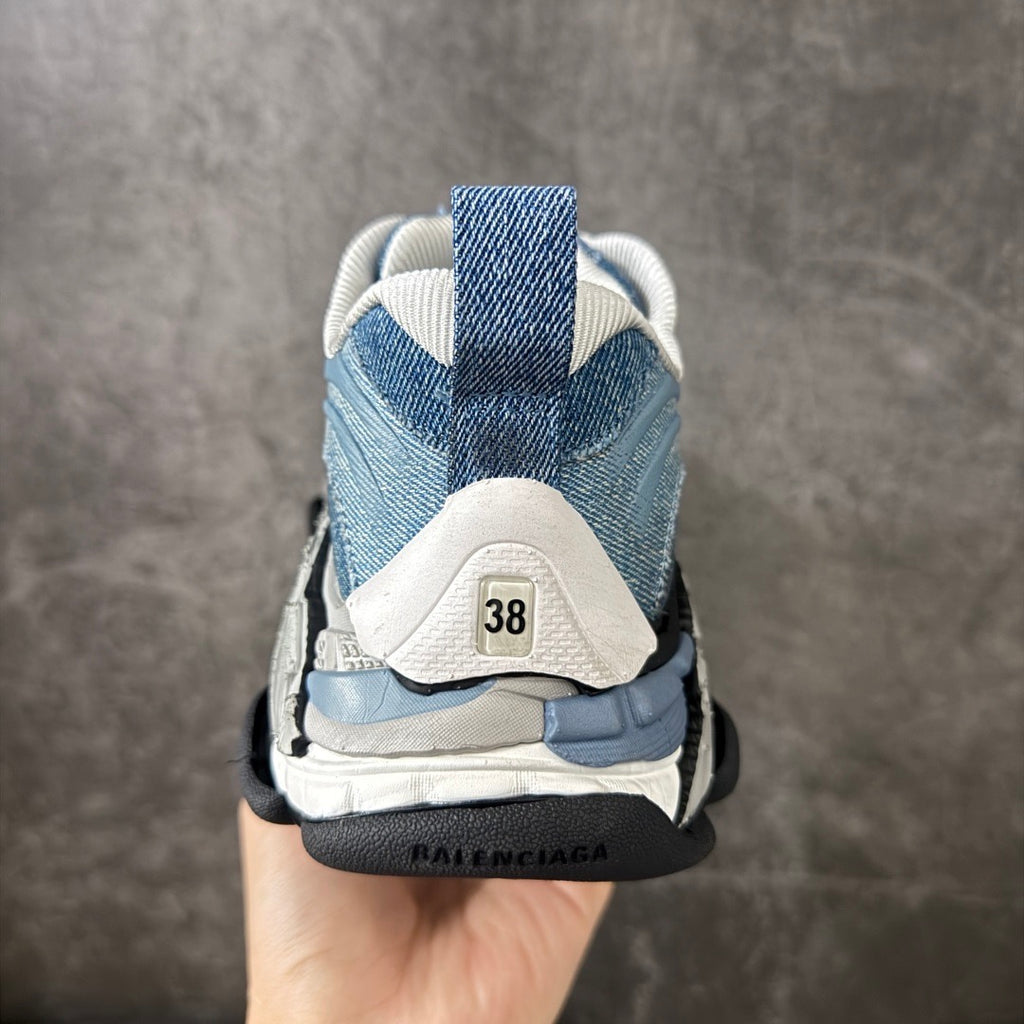 Balenciaga Triple S.2 Denim Sneaker In Blue