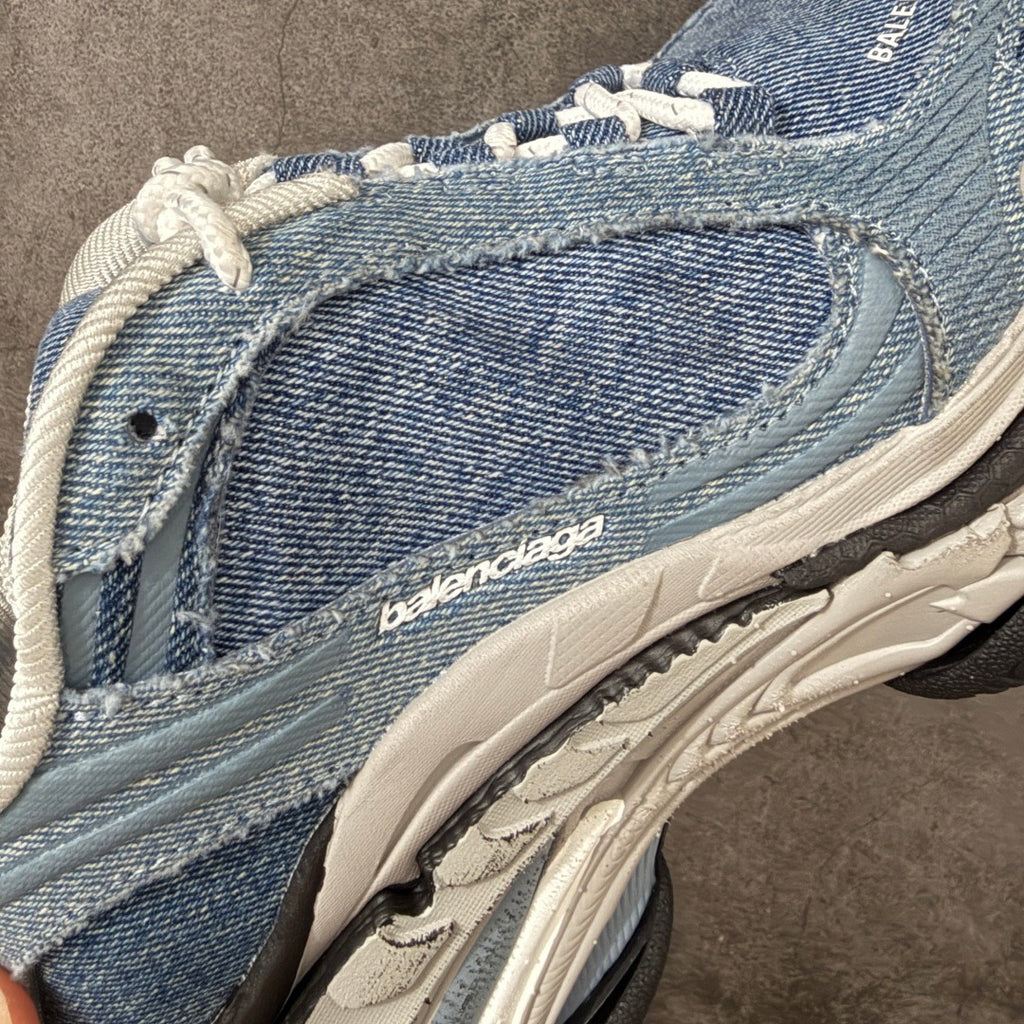 Balenciaga Triple S.2 Denim Sneaker In Blue