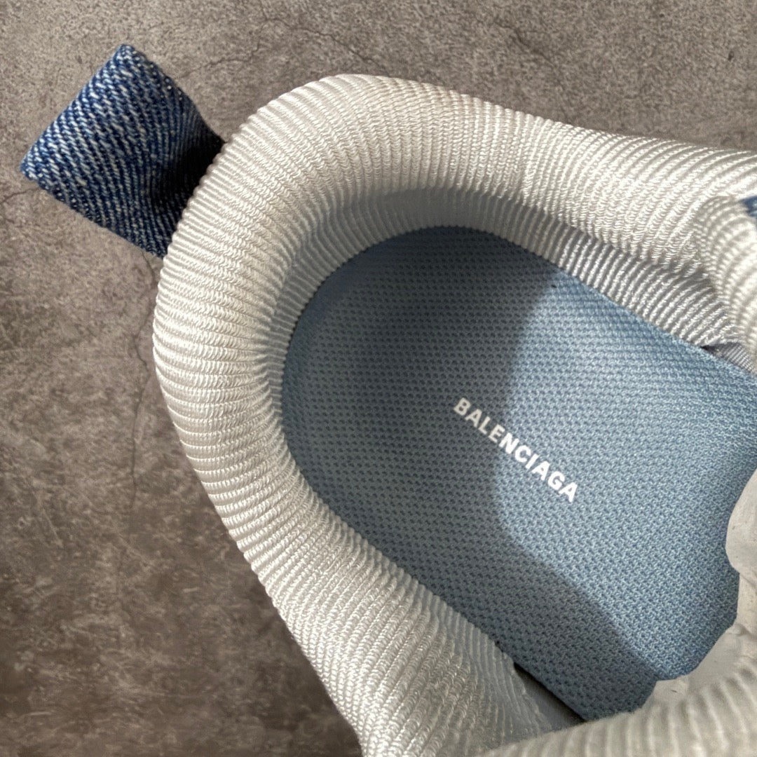 Balenciaga Triple S.2 Denim Sneaker In Blue
