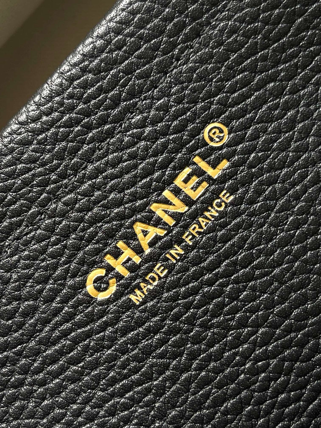 Chanel Small Urban Essential East West Shopping Tote in Grained Shiny Calfskin