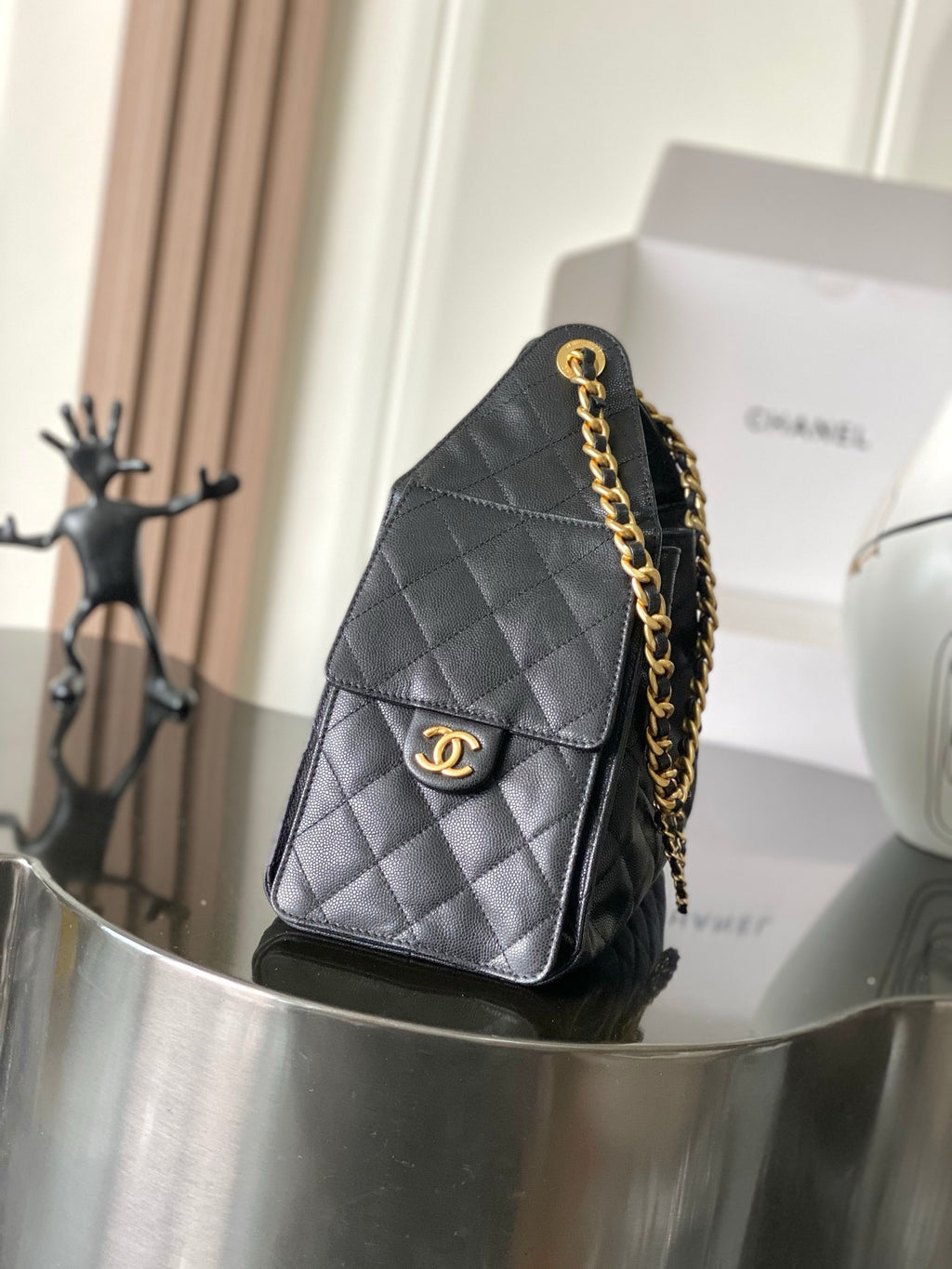 Chanel 25 Small Handbag in Grained Calfskin