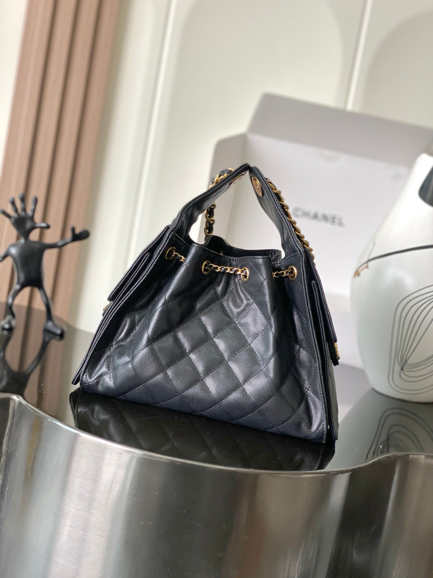 Chanel 25 Small Handbag in Grained Calfskin