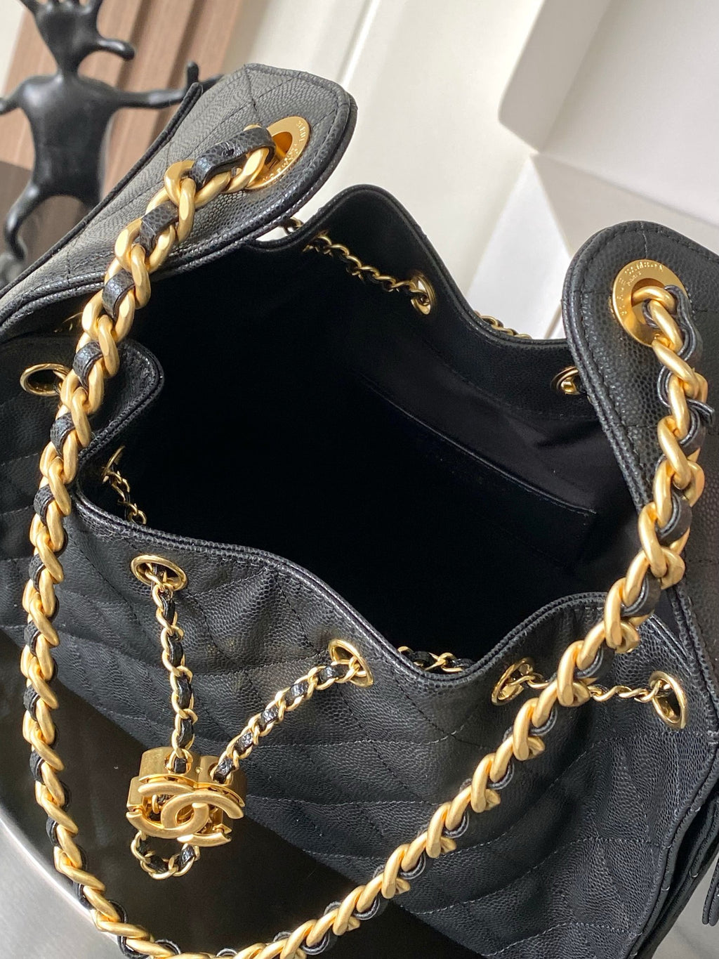 Chanel 25 Small Handbag in Grained Calfskin