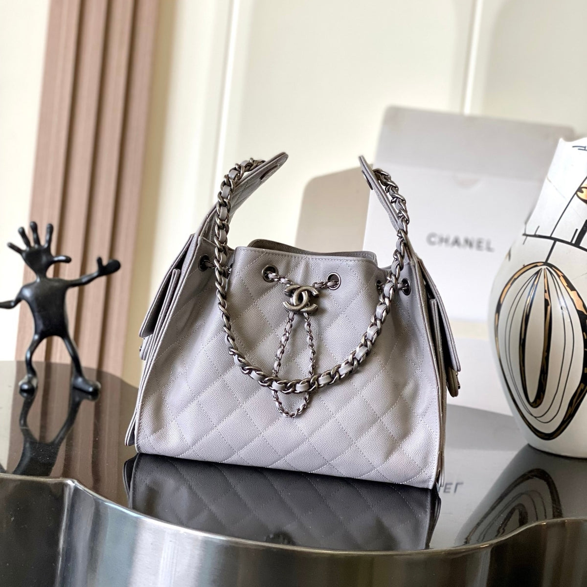 Chanel 25 Small Handbag in Grained Calfskin