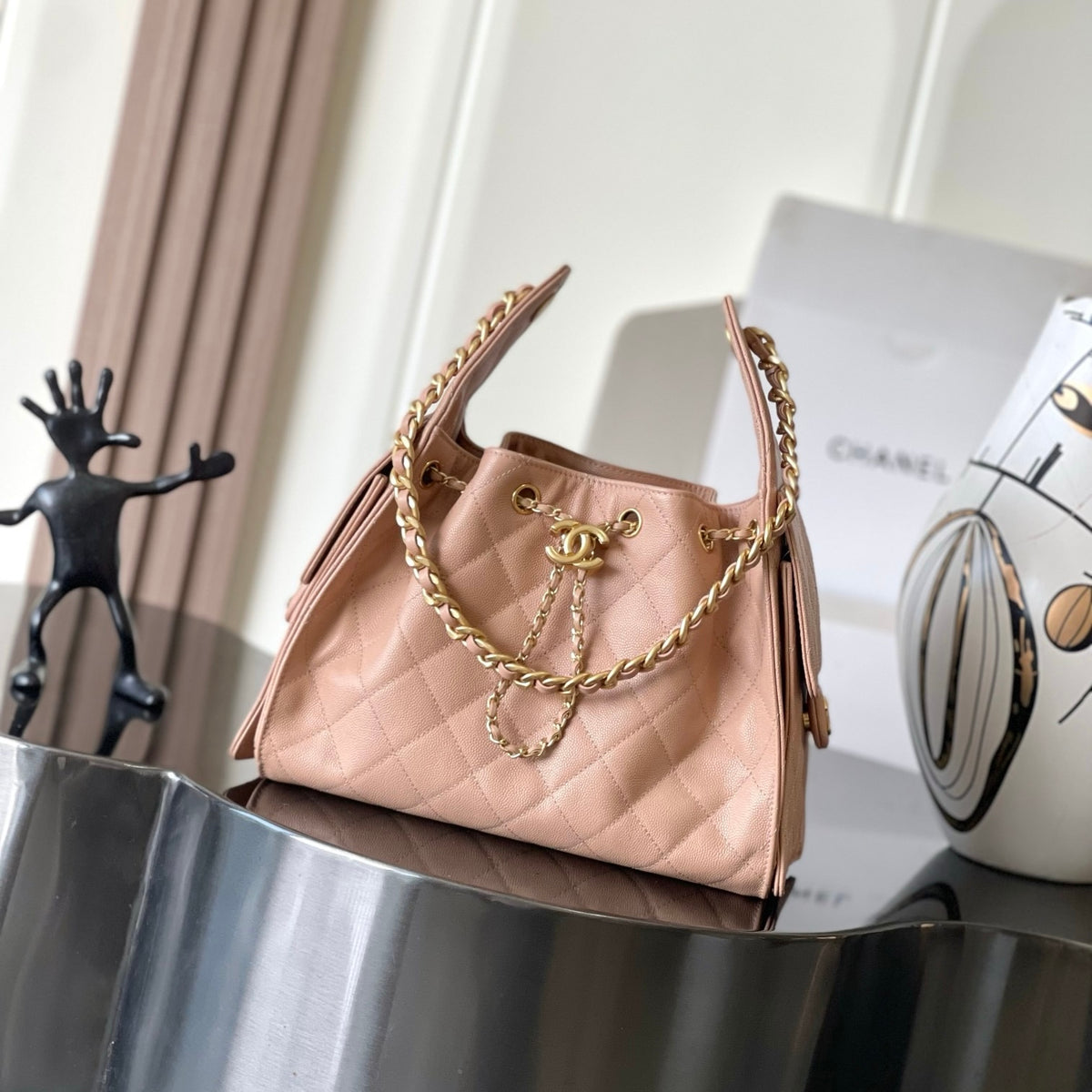 Chanel 25 Small Handbag in Grained Calfskin