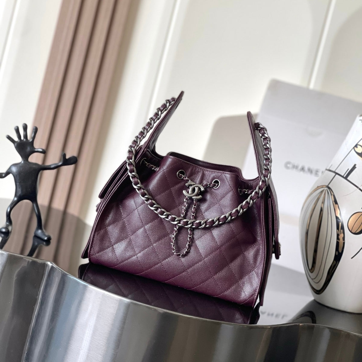 Chanel 25 Small Handbag in Grained Calfskin