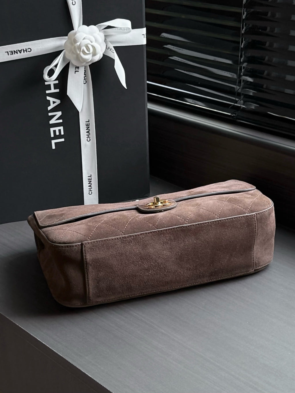 Chanel Maxi Flap Bag in Suede Calfskin AS6231