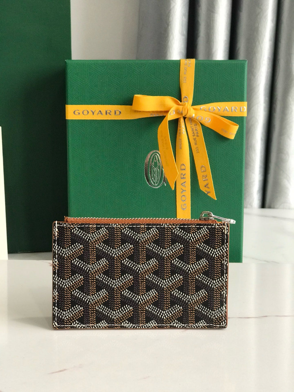 Goyard Bourbon Zipped Card Holder
