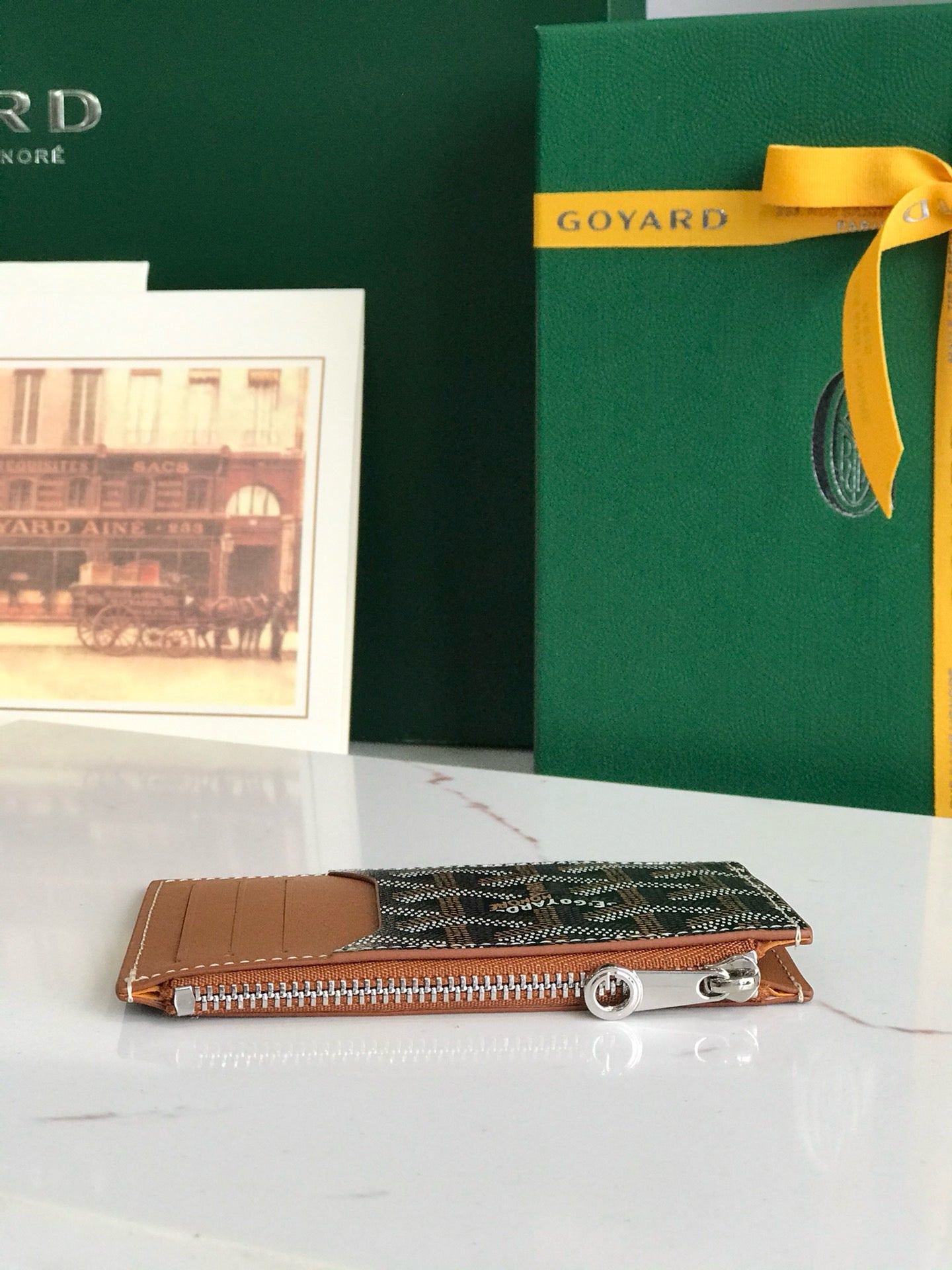 Goyard Bourbon Zipped Card Holder