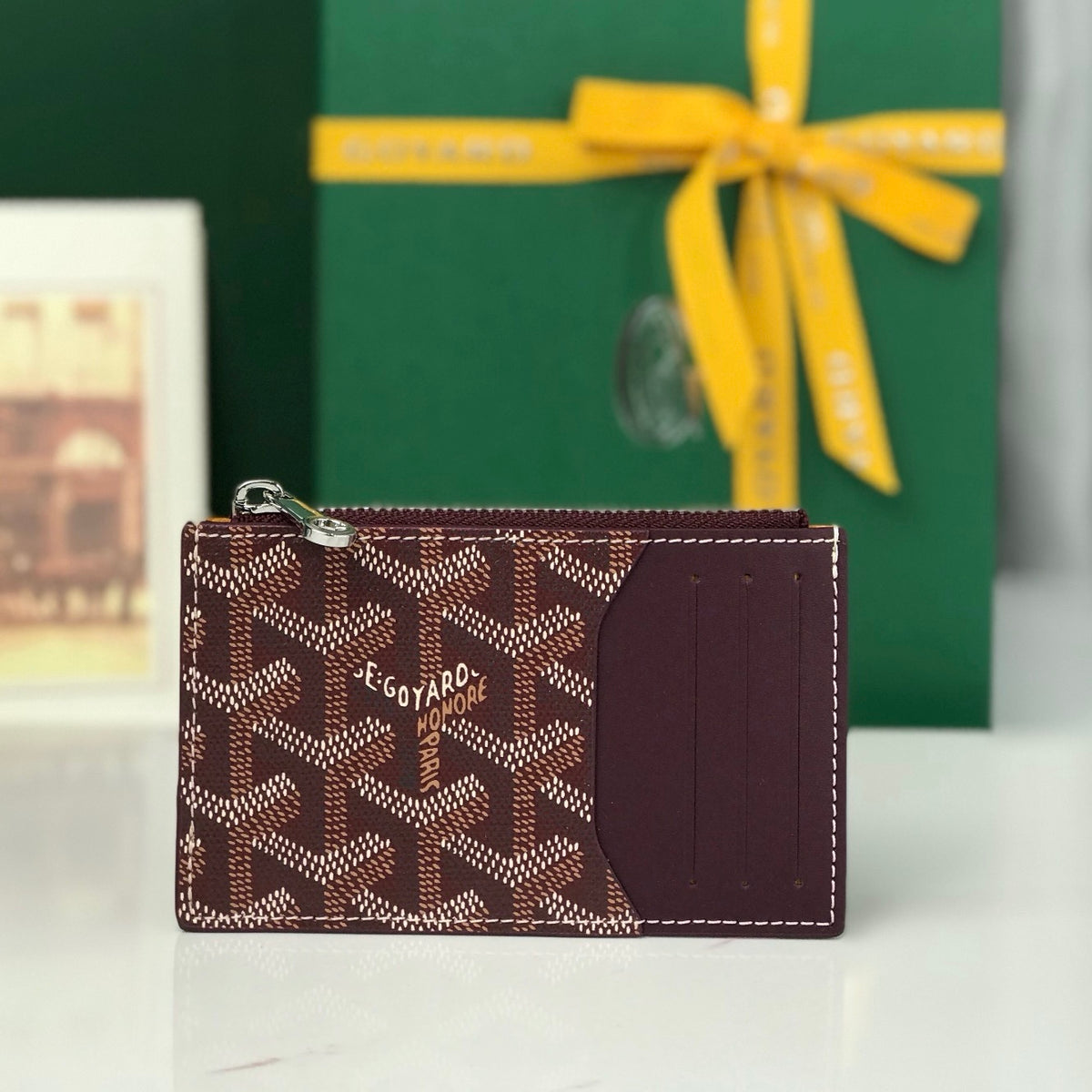 Goyard Bourbon Zipped Card Holder