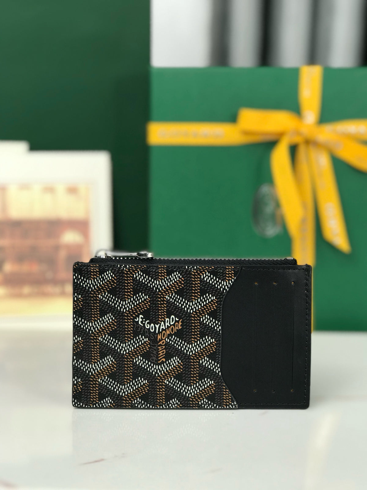 Goyard Bourbon Zipped Card Holder