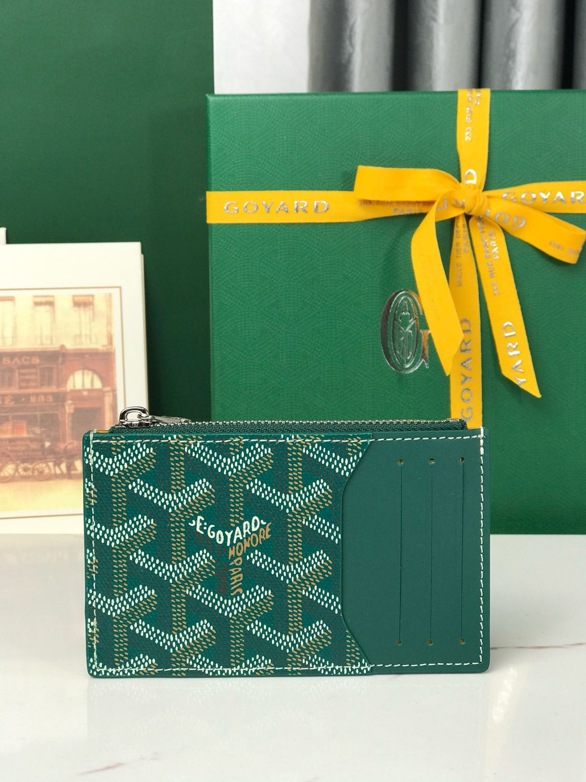 Goyard Bourbon Zipped Card Holder