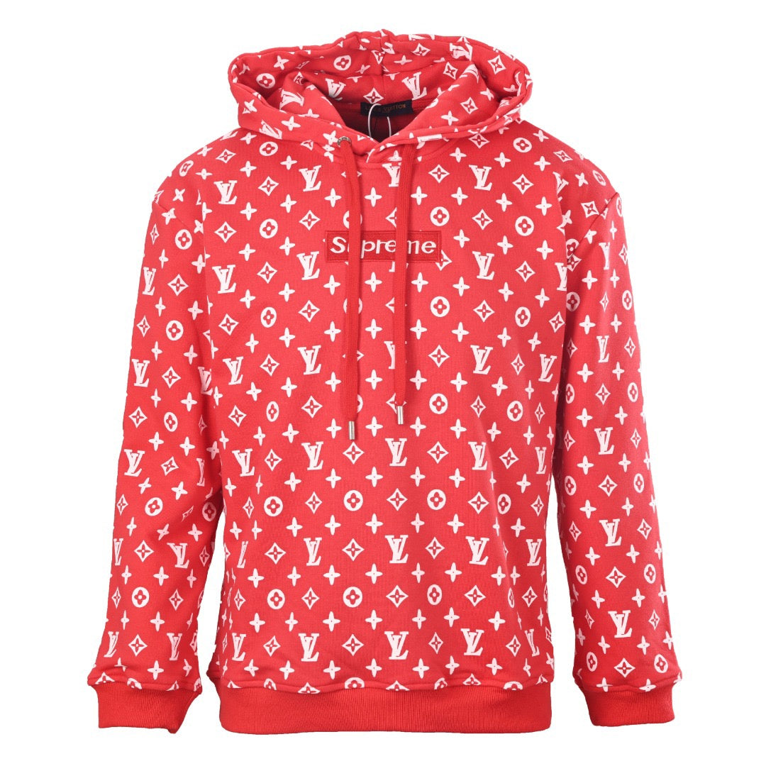 Supreme x LV Box Logo Hooded Sweatshirt