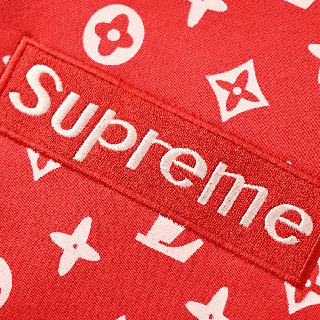 Supreme x LV Box Logo Hooded Sweatshirt