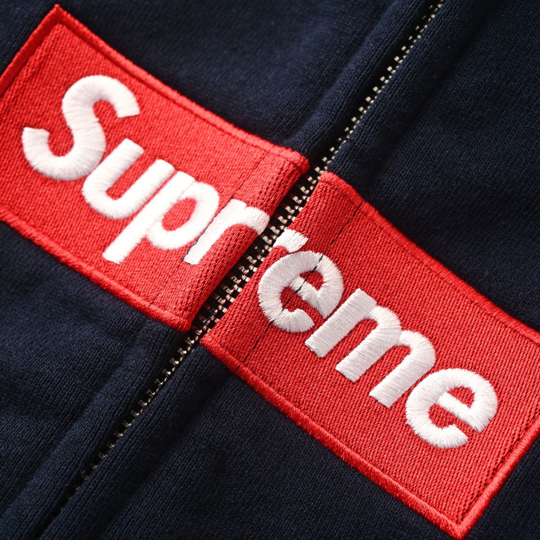 Supreme MM6 Maison Margiela Box Logo Zip Up Hooded Sweatshirt