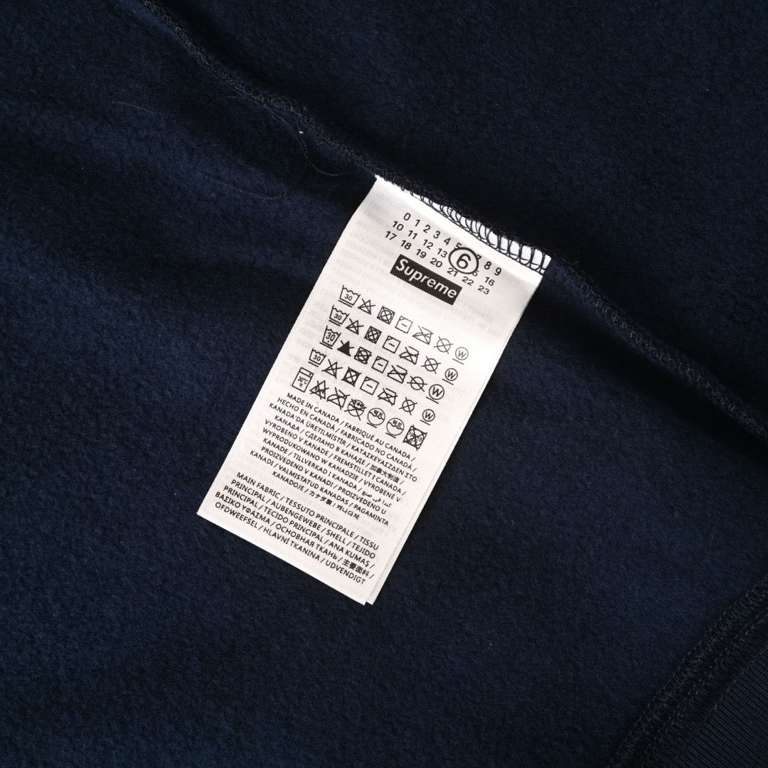 Supreme MM6 Maison Margiela Box Logo Zip Up Hooded Sweatshirt