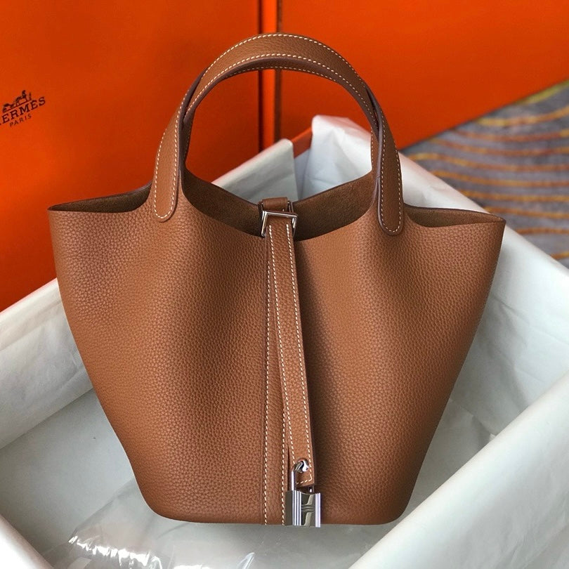 Hermes Picotin Lock 22 Bag in Taurillon Clemence Leather