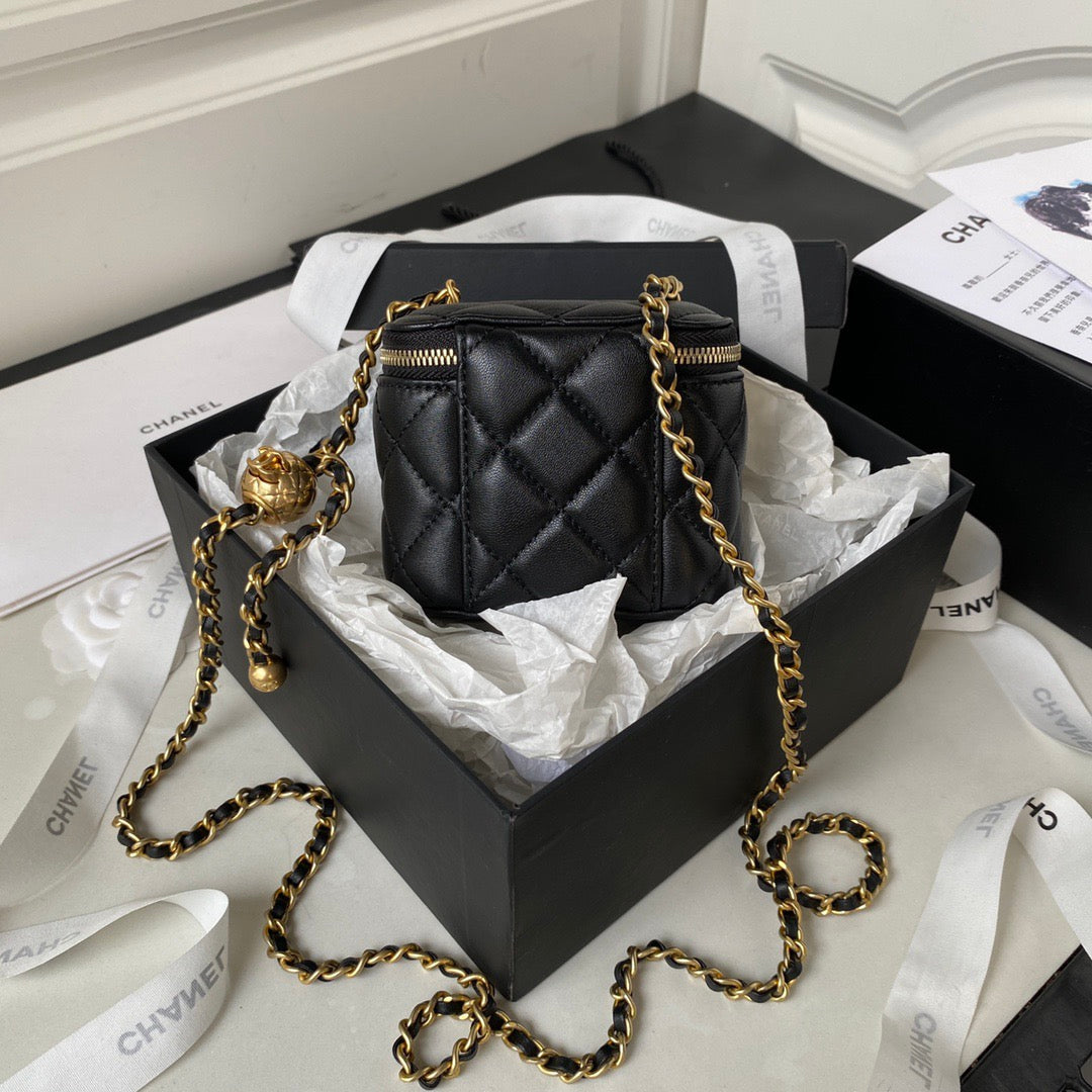 Chanel Pearl Crush Mini Cube Vanity in Lambskin