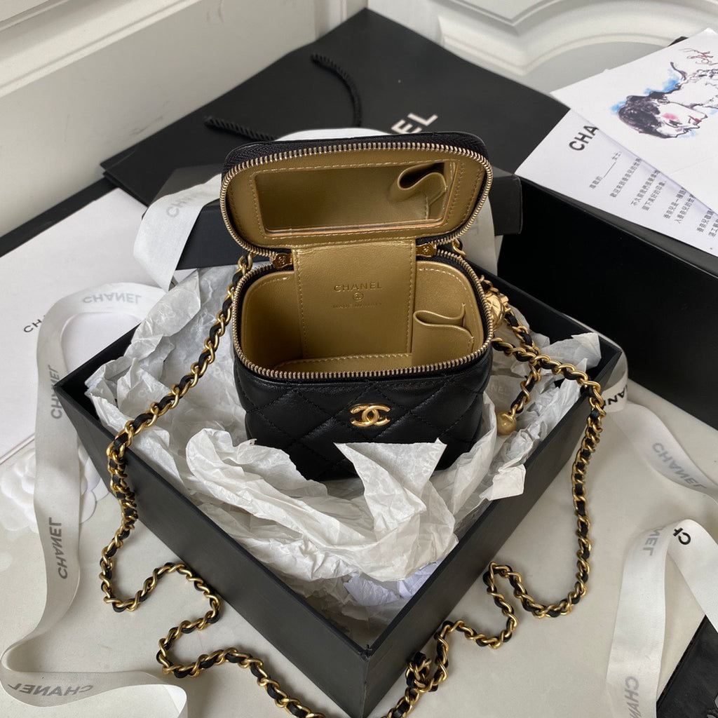 Chanel Pearl Crush Mini Cube Vanity in Lambskin