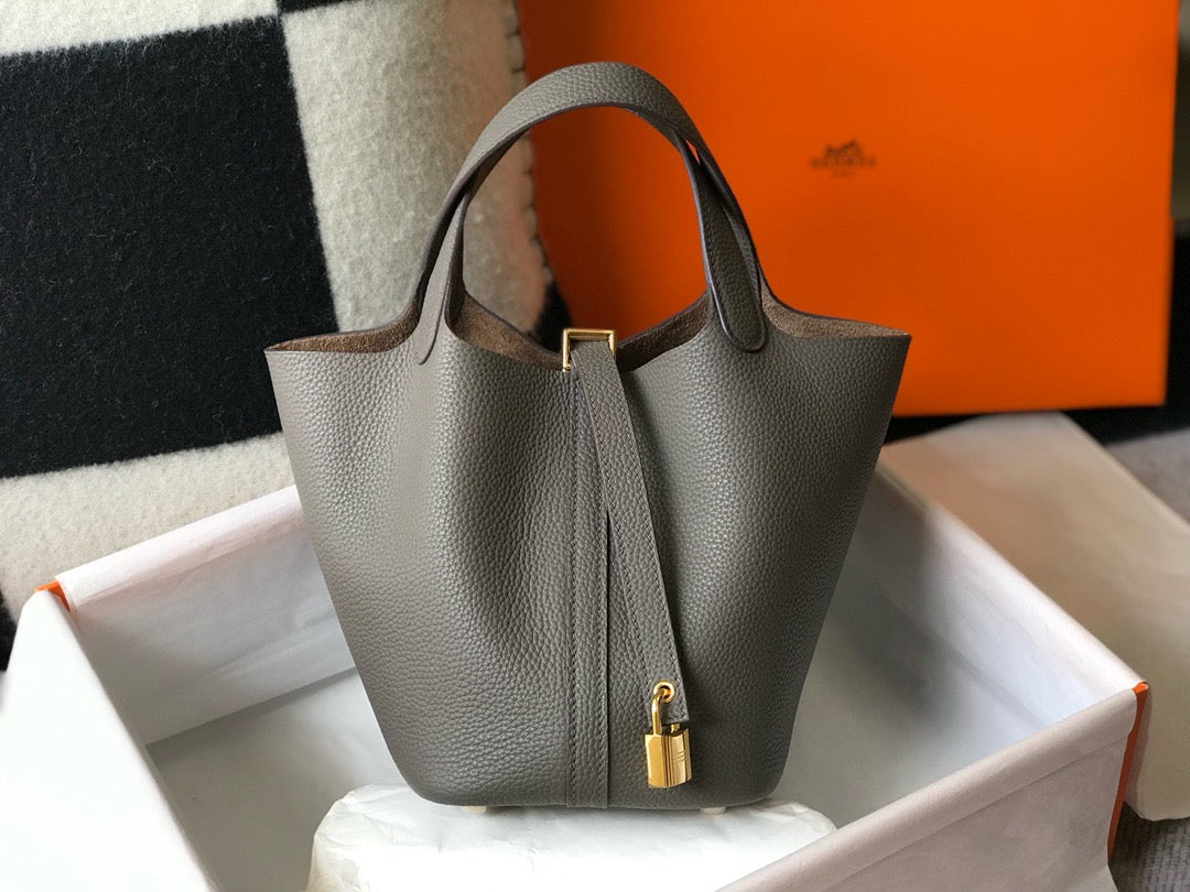 Hermes Picotin Lock 22 Bag in Taurillon Clemence Leather