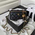 Chanel Pearl Crush Vanity Case with Chain in Lambskin