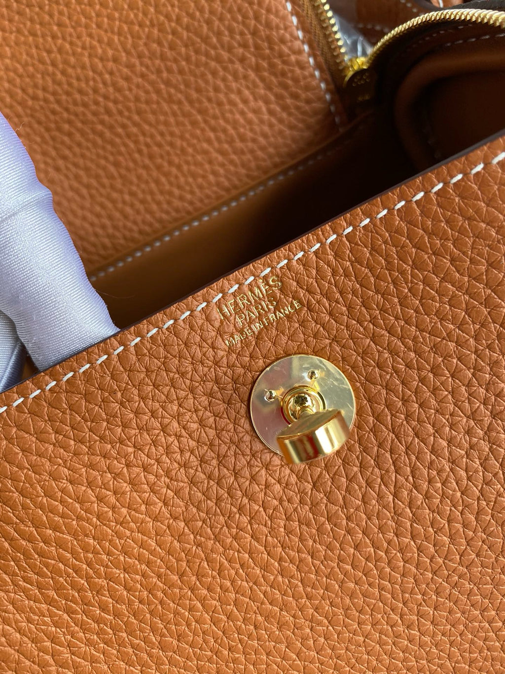 Hermes Lindy Mini Bag in Taurillon Clemence Leather