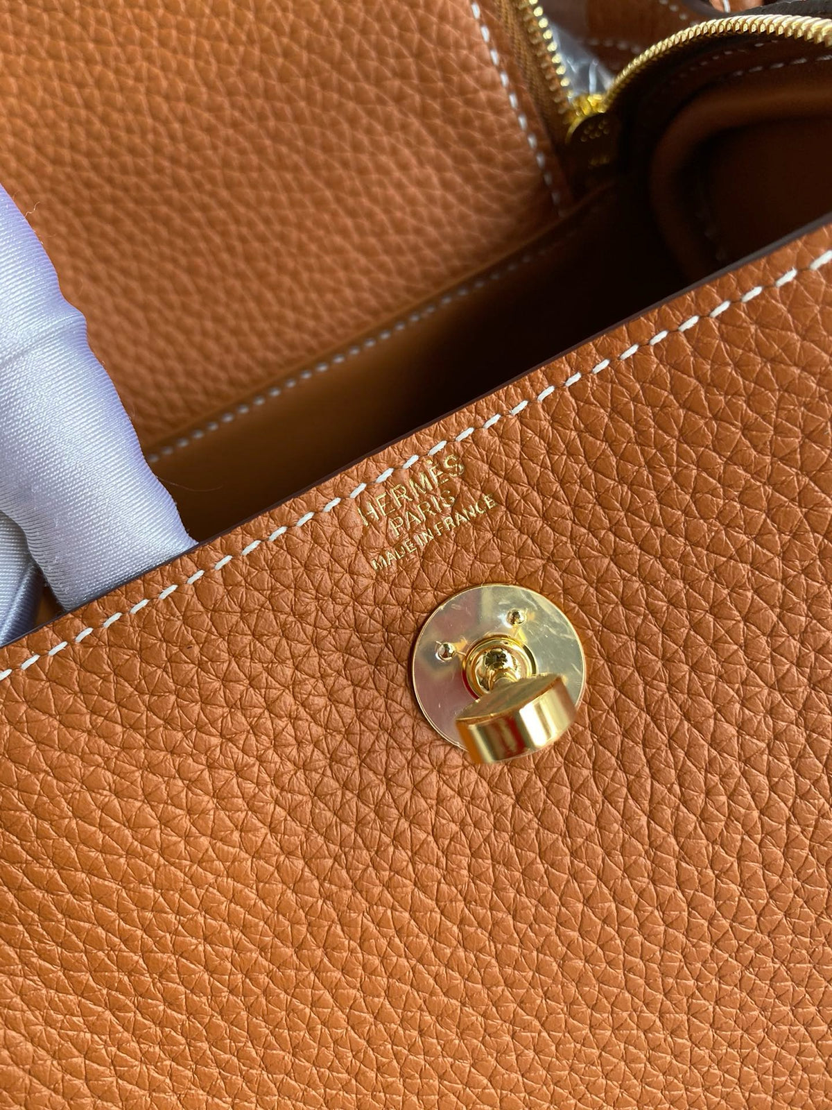 Hermes Lindy Mini Bag in Taurillon Clemence Leather