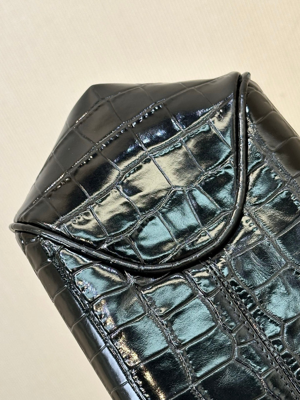 Chanel Clutch With Leather Strap in Crocodile Embossed Calfskin