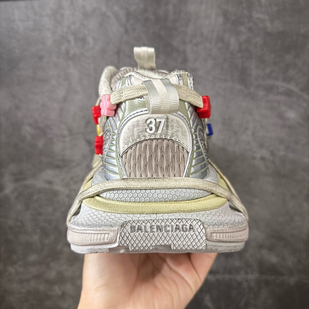 Balenciaga 3XL Extreme Lace Sneaker In Eggshell/Multicolor
