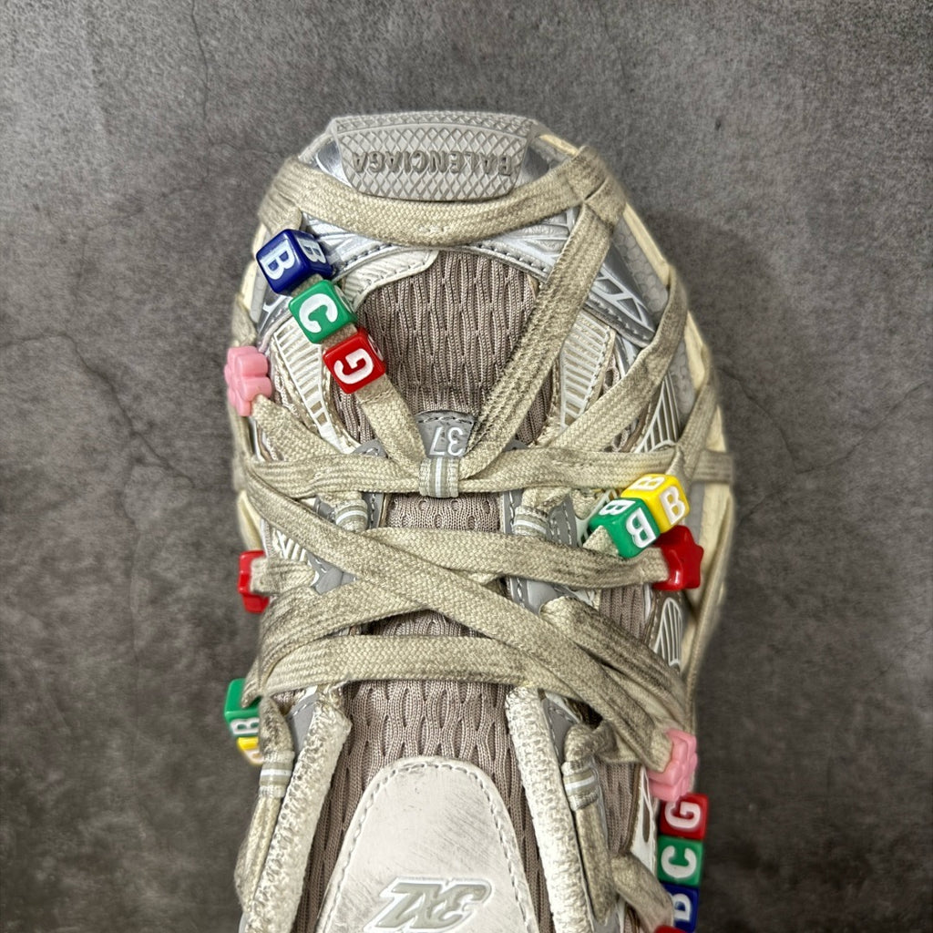 Balenciaga 3XL Extreme Lace Sneaker In Eggshell/Multicolor