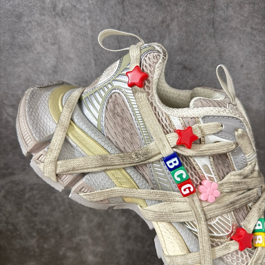 Balenciaga 3XL Extreme Lace Sneaker In Eggshell/Multicolor