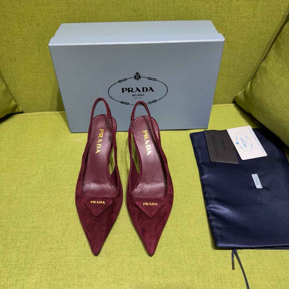 Prada Slingback Pump in Suede