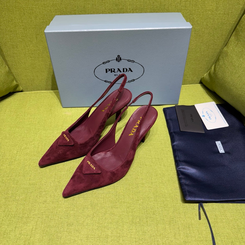 Prada Slingback Pump in Suede