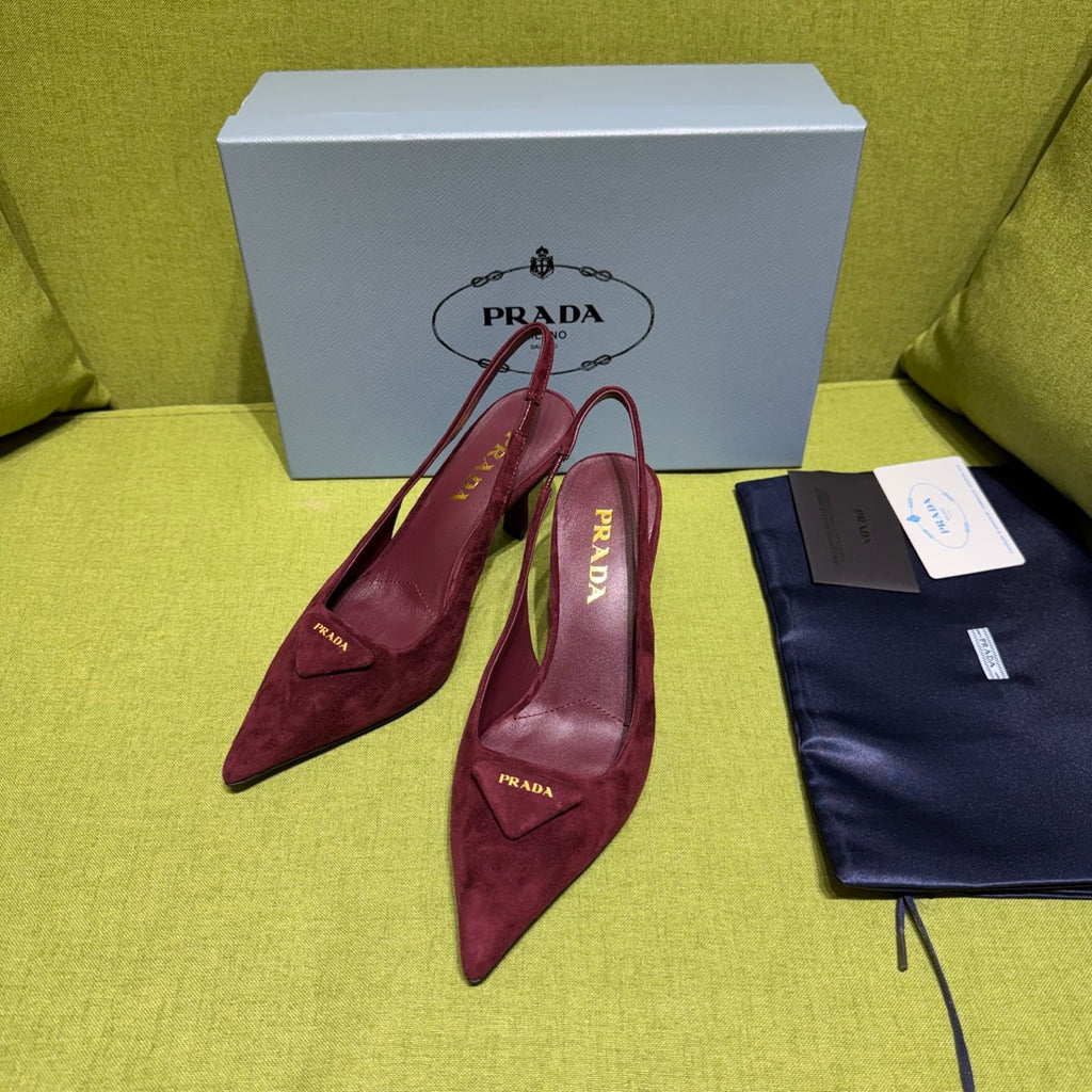 Prada Slingback Pump in Suede