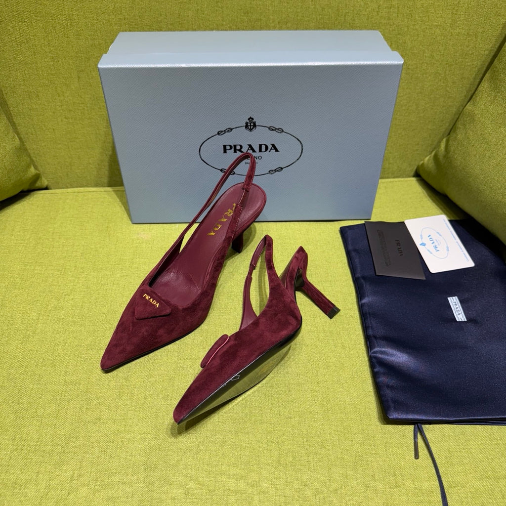 Prada Slingback Pump in Suede