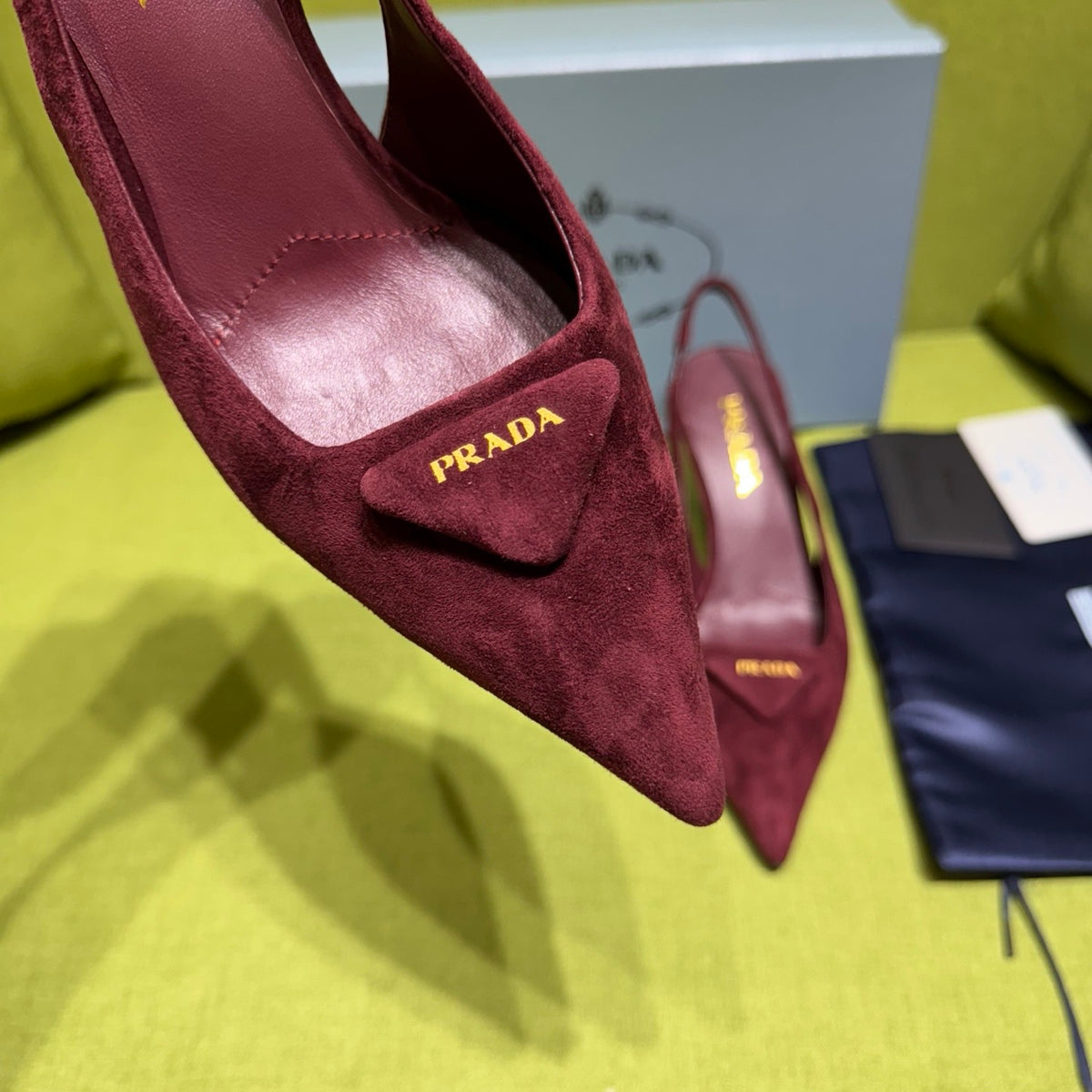 Prada Slingback Pump in Suede