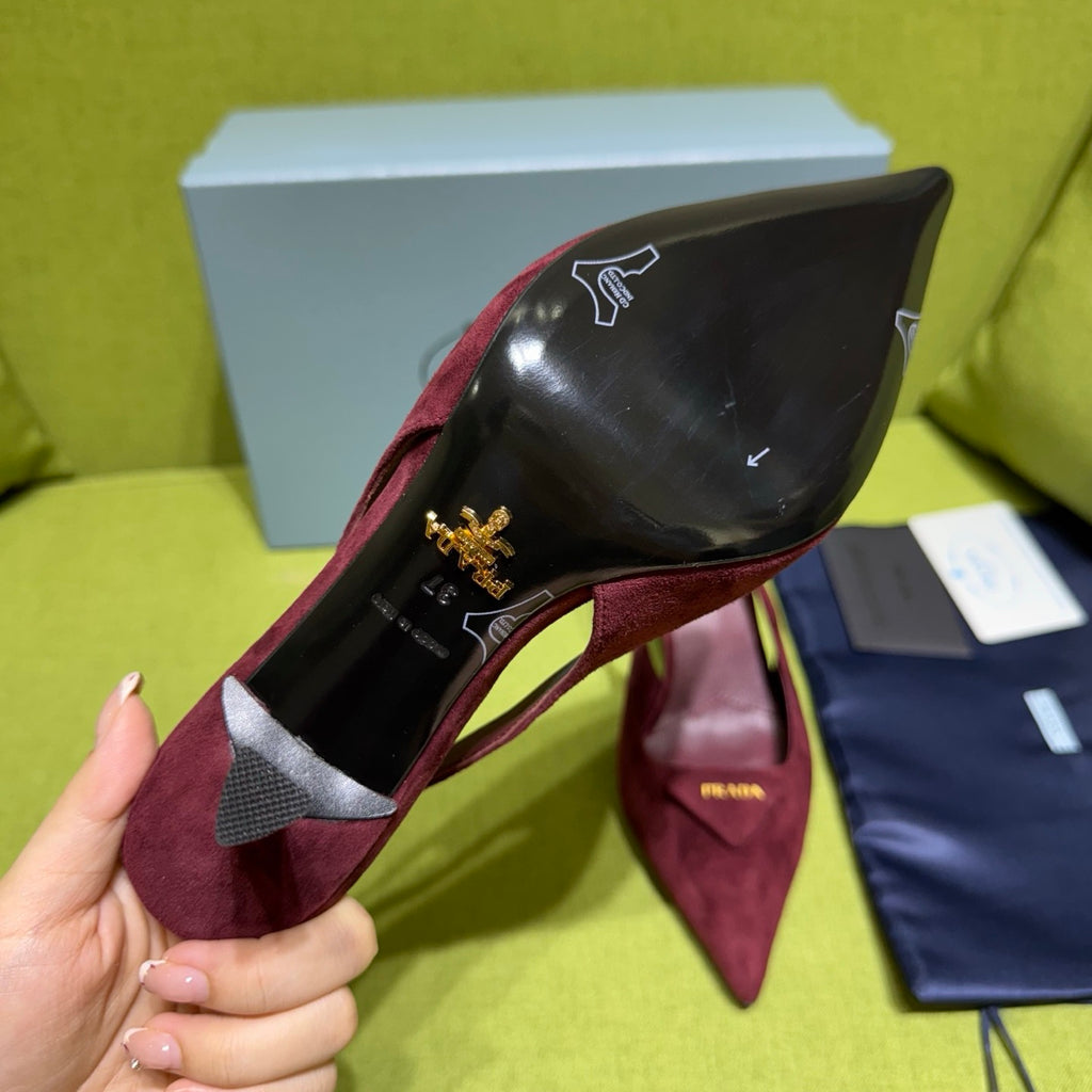 Prada Slingback Pump in Suede