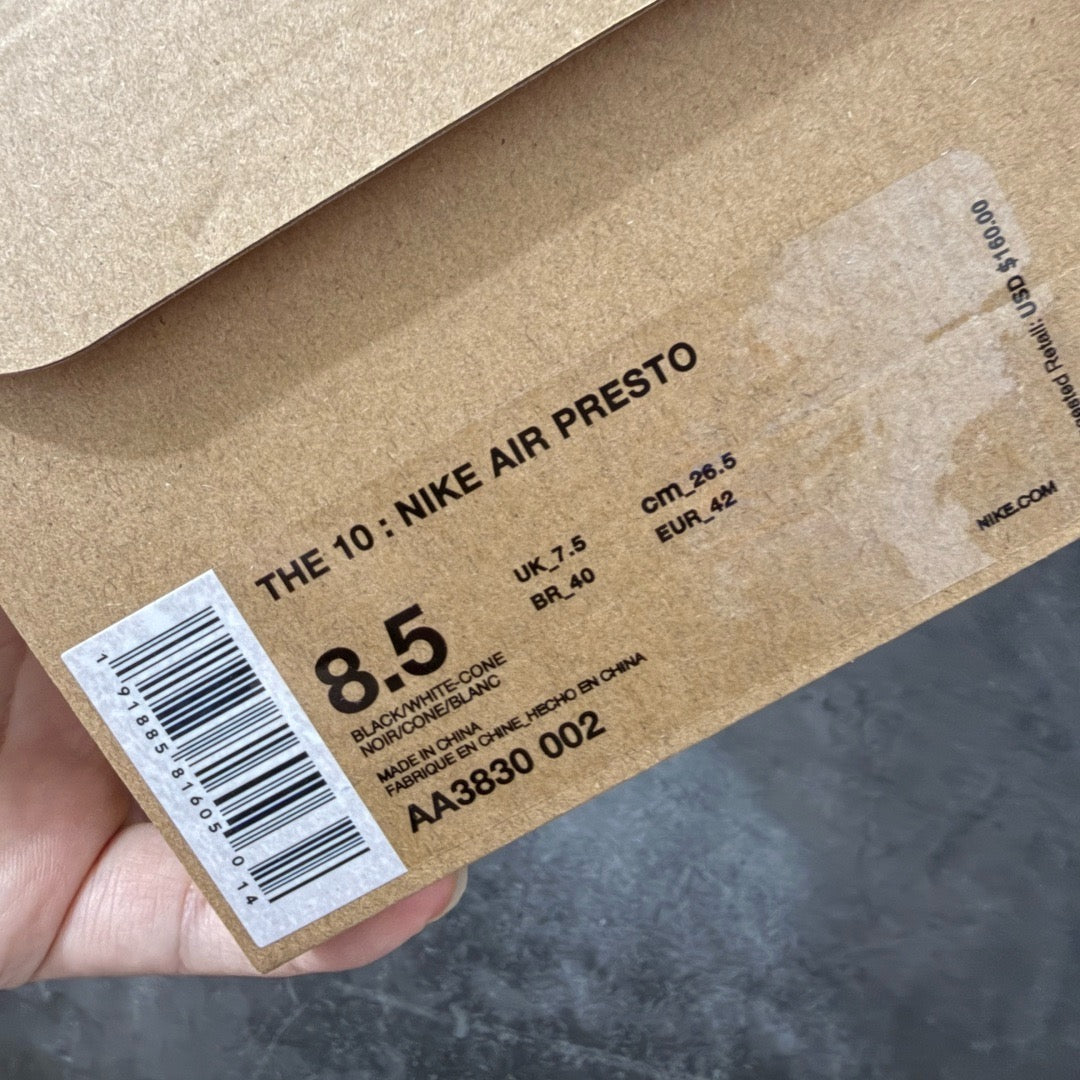 Nike Air Presto Off-White Black AA3830-002